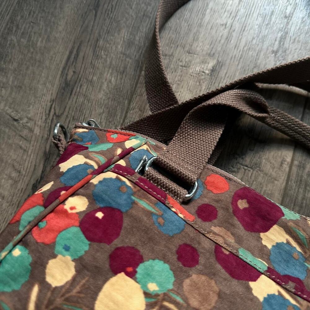 Awesome Japanese Floral Kipling Cross Body Shoulder Bag - Picture 6 of 8
